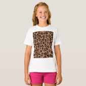 Leopard Spots Fur Jaguar Animal Cat skin Pattern.j T-shirt (Voorkant volledig)