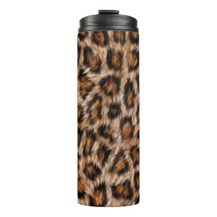 Leopard Spots Fur Jaguar Animal Cat skin Pattern.j Thermosbeker