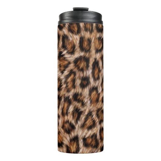 Leopard Spots Fur Jaguar Animal Cat skin Pattern.j Thermosbeker (Voorkant)