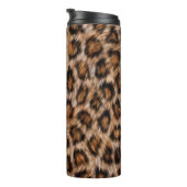 Leopard Spots Fur Jaguar Animal Cat skin Pattern.j Thermosbeker (Geroteerd rechts)