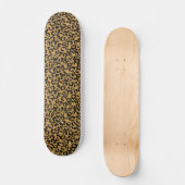 Leopard Spots Gold Fur Jaguar Pattern Persoonlijk Skateboard (Voorkant)