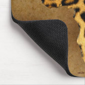 Leopard Spots Kaart van Afrika op Parchment Wildli Muismat (Hoek)