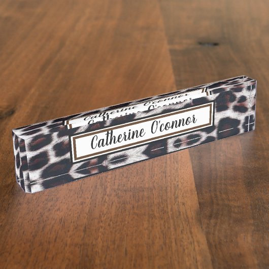 Leopard Spots Naambordje (Zijkant)