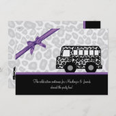 Leopard Spots Party Bus Kaart (Voorkant / Achterkant)