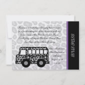 Leopard Spots Party Bus Kaart (Achterkant)