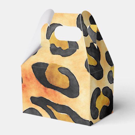 Leopard Spots Pattern Bachelorette Party Bedankt Bedankdoosjes (Achterkant)