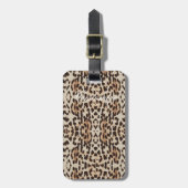 Leopard Spots Pattern Thunder_Cove Bagagelabel (Voorkant verticaal)