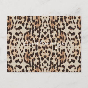Leopard Spots Pattern Thunder_Cove Briefkaart