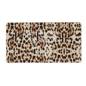 Leopard Spots Pattern Thunder_Cove Etiket (Voorkant)