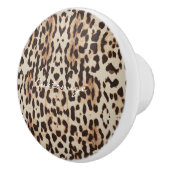 Leopard Spots Pattern Thunder_Cove Keramische Knop (Rechts)