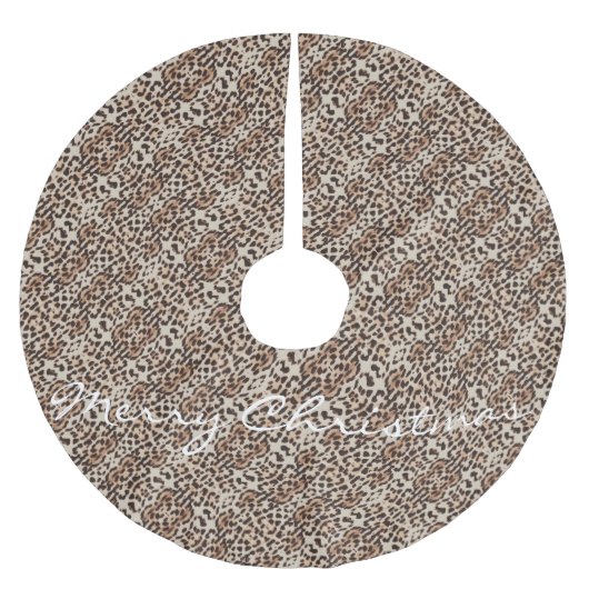 Leopard Spots Pattern Thunder_Cove Kerstboom Rok (Voorkant)