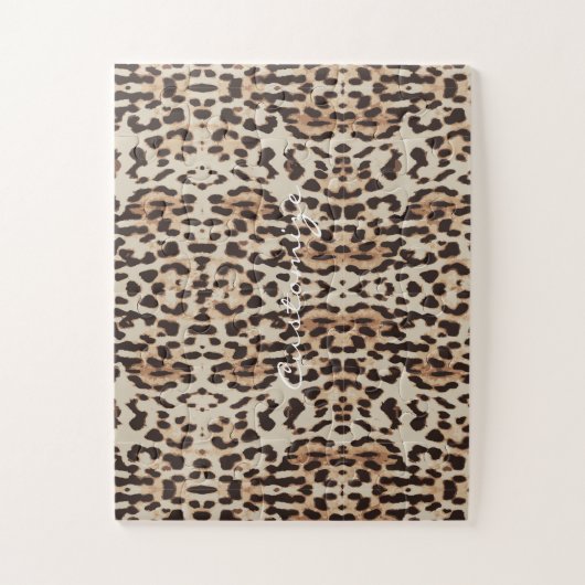 Leopard Spots Pattern Thunder_Cove Legpuzzel (Verticaal)