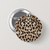 Leopard Spots Pattern Thunder_Cove Ronde Button 5,7 Cm (Voorkant /achterkant)