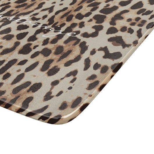 Leopard Spots Pattern Thunder_Cove Snijplank (Hoek)