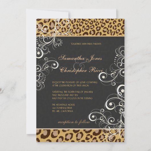 LEOPARD SPOTS+PEARL SWIRLS/ KAART (Achterkant)