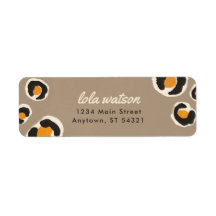 Leopard Spots Return Address Label
