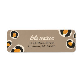 Leopard Spots Return Address Label