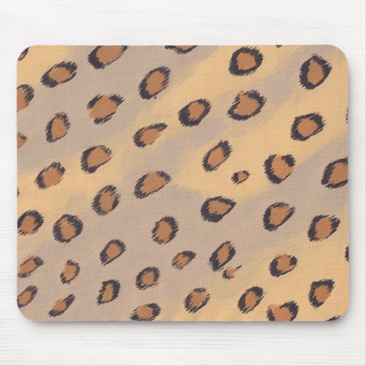 Leopard Spots Schilderen Aangepaste Muismatten (Voorkant)