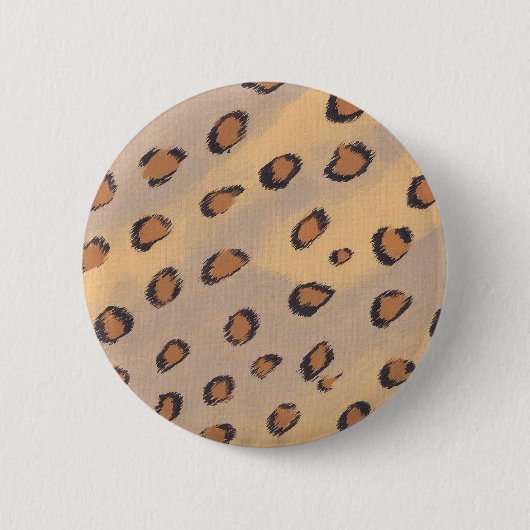 Leopard Spots Schilderen Aangepaste Pinback Button (Voorkant)