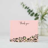 Leopard Spots & Tiger Stripes Dank je wel Bedankkaart (Staand voorkant)