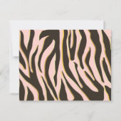 Leopard Spots & Tiger Stripes Dank je wel Bedankkaart (Achterkant)