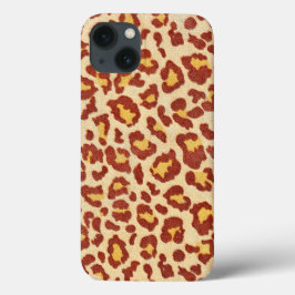 Leopard Spots Ultrasuede Kijk iPhone 13 Hoesje