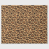 Leopard Spots Wild Cat Fur Pattern Cadeaupapier (Vlak)