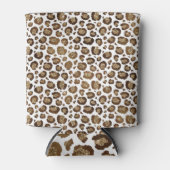 Leopard Spots Wilde Dieren Golden Glitter Safari Blikjeskoeler (Voorkant)