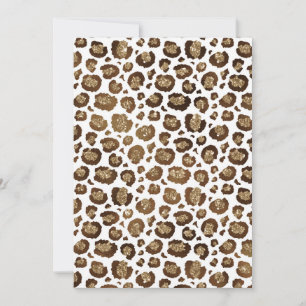 Leopard Spots Wilde Dieren Golden Glitter Safari Kaart