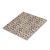 Leopard Spots Wilde Dieren Golden Glitter Safari Tegeltje (Zijkant)