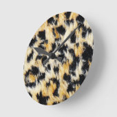 Leopard Spotted Small Wall Clock Ronde Klok (Hoek)
