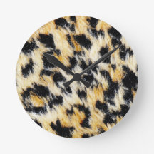 Leopard Spotted Small Wall Clock