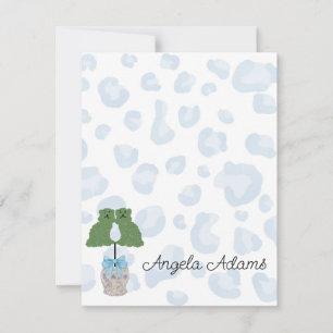 Leopard Staffordshire Dogs Topiary Note Kaart Notitiekaartje