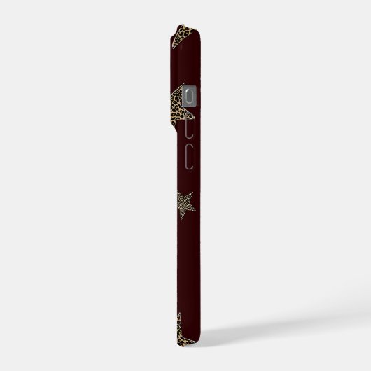 Leopard Star Phone Case iPhone Hoesje (Linkerkant)