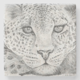 Leopard Stenen Onderzetter