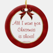 Leopard Stiletto Gifts Personalized Ornament (Achterkant)