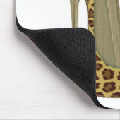 Leopard Stiletto Shoes and Cat Art Muismat (Hoek)