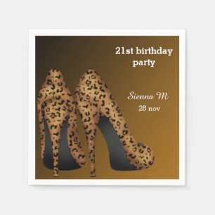 Leopard Stilettos Servetten
