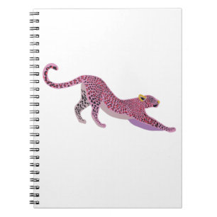 Leopard Stretching Notitieboek