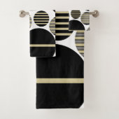 Leopard Stripes-kerstballen zalen 1 #xmas #art Bad Handdoek (Insitu)