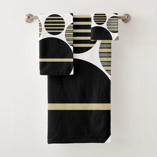 Leopard Stripes-kerstballen zalen 1 #xmas #art Bad Handdoek (Insitu)