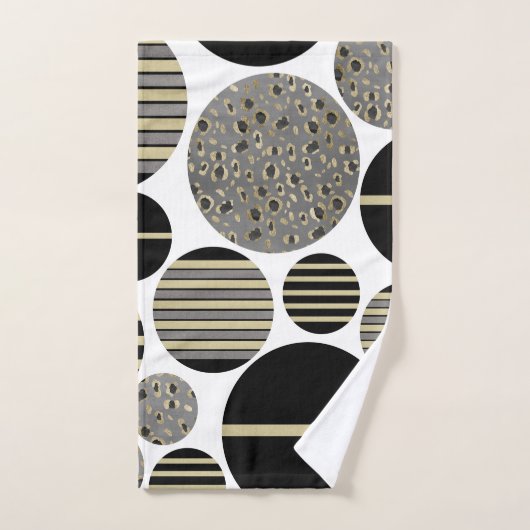 Leopard Stripes-kerstballen zalen 1 #xmas #art Bad Handdoek (Handdoek)