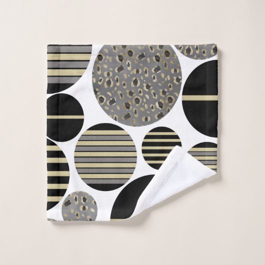 Leopard Stripes-kerstballen zalen 1 #xmas #art Bad Handdoek (Wasdoekje)