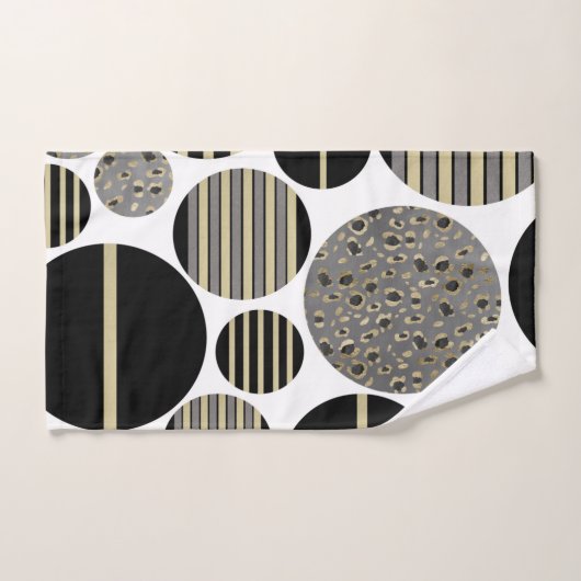 Leopard Stripes-kerstballen zalen 1 #xmas #art Bad Handdoek (Handdoek)