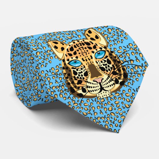 Leopard Stropdas (Opgerold)