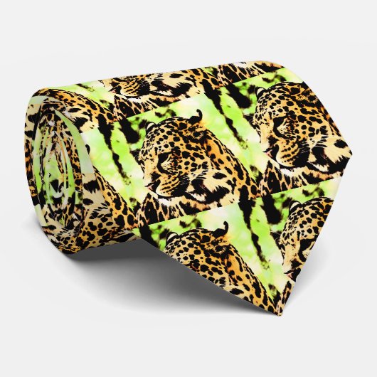 Leopard Stropdas (Opgerold)