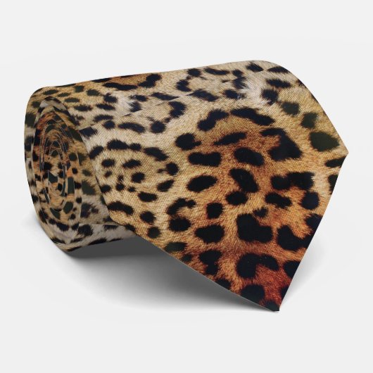 Leopard Stropdas (Opgerold)