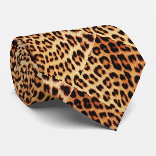 Leopard Stropdas (Opgerold)