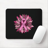 Leopard Sunflower Cheetah Breast Cancer Awareness Muismat (Met muis)
