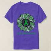 Leopard Sunflower Gastroschisis Awareness Green Ri T-shirt (Design voorkant)